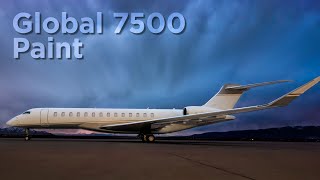 Global 7500 Paint Project at Duncan Aviation