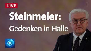 Gedenken in Halle BundesprГsident Steinmeier zum Jahrestag des Anschlags