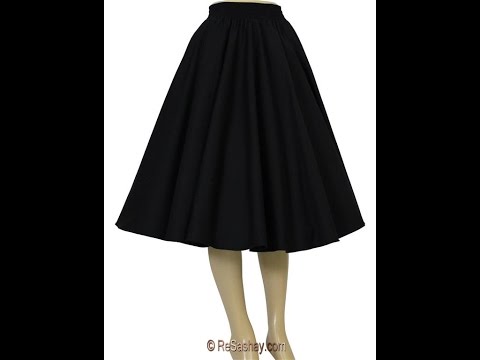 Hướng dẫn cách cắt váy xòe 360 độ _ How to make circle skirt (360)?