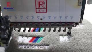 Embroidered Carpet Car Floor Mats made by Richpeace embroidery machine
