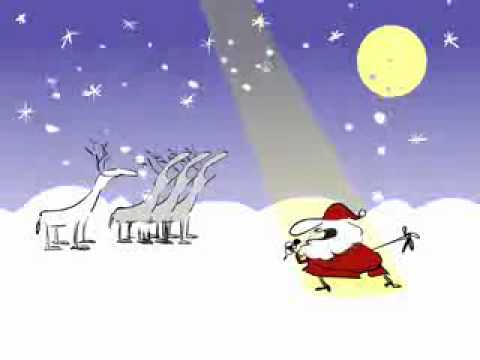 santa and reindeer sing white christmas animation song santa and reindeer sing white christmas animation song