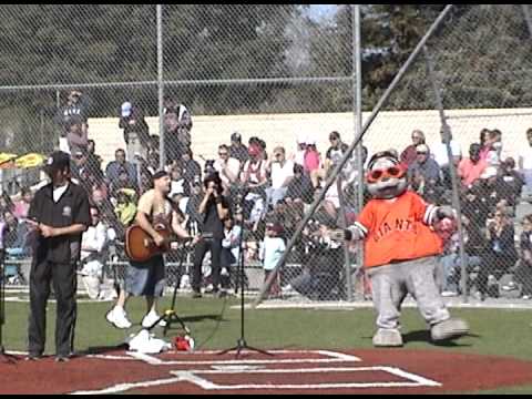 Andy Z performs Take Me Out To The Ball Game with Lou Seal