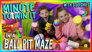 MINUTE TO WIN IT - SQUISHIES IN A BALL PIT MAZE | We Are The Davises