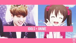 K-Idols imitando personagens de anime
