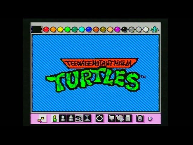 Teenage Mutant Ninja Turtles Intro Animated With Mario Paint - Video