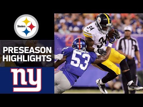 Steelers Vs Giants Nfl Preseason Week 1 Game Highlights Steelers Vs Giants Nfl Preseason Week 1 Game Highlights