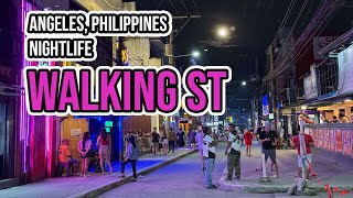Angeles Walking Street Philippines Nightlife 4K Oct 2025
