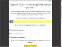 je gagne de l'argent