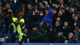 Antonio Conte Crazy Celebration After The 3Rd Goal Of Chelsea Against Stoke City 31122016