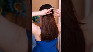 A Small Blue Flower Clip Strings Together A Transparent Floral Dream And Shimmering Light,