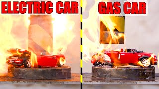 Electric Vs. Gasoline: Which Car Burns Easier When Crushed?