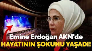 Emine Erdoğan AKM'de hayatının şokunu yaşadı! Salonda 'yuh' sesleri bir an bile 