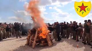 Ypg Newroz 2021 Rojavada Kutladı Yeni̇ Newroz Pîroz Be