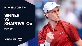 Us Open 2025 - Inquiété, Sinner Bataille Pour Lemporter Contre Shapovalov Au 3E Tour Le Résumé