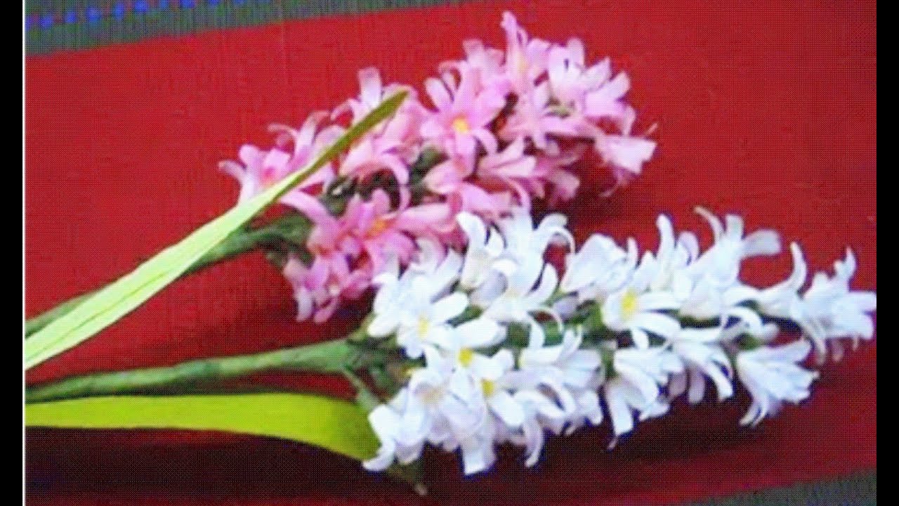 Гиацинт своими руками из крепированной бумаги своими руками Гиацинт своими руками из крепированной бумаги своими руками