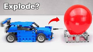 Lego Vehicles Vs 4 Extreme Obstacle Challenges And Pop Balloons Fm Lego Technic