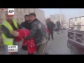Raw: Aerial Bombardment of Aleppo Suburbs