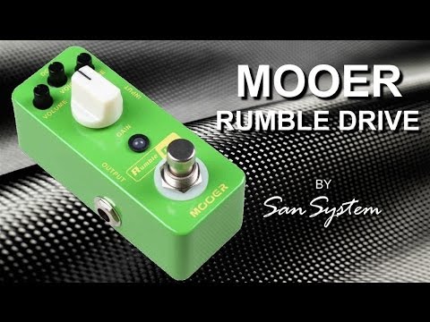 Guitar Effetcs - MOOER Rumble Drive  ( Clone Zendrive )