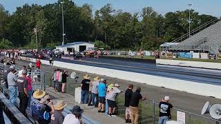Mike Finnegan Does Huge Wheel Stand In Blasphemi Hot Rod Drag Week 2025 Day 1 Mir