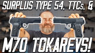 Chinese Type 54, Romanian Tokarev, And M70 Pistol Unboxing