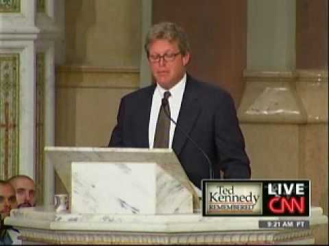 ted kennedy jr family. Ted Kennedy, Jr. gives remarks at the funeral mass of his father, Sen. Edward Kennedy, at Our Lady of Perpetual Help Basilica church in Boston.