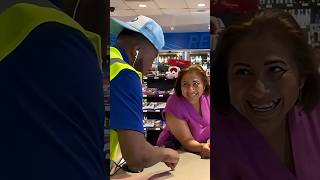 Cashier & Cougar Flirts On The Clock