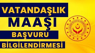 Vatandaşlik Maaşi Yardimi Bi̇lgi̇lendi̇rme Vi̇deosu