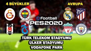 Pes 2020 Demo - 4 Büyükler Avrupa Takimlari Stadyumlar Yama Kurulumu