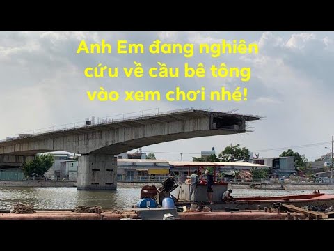 Kho Tư liệu Xây dựng Quan sát cầu bê tông đúc hẫng cân bằng khi thi công chưa hoàn thành