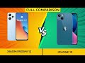 Xiaomi Redmi 12 VS I Phone 13 - Full Comparison ⚡Which one is Best