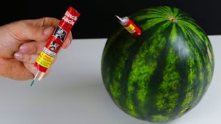 Firework Vs Watermelon Experiment