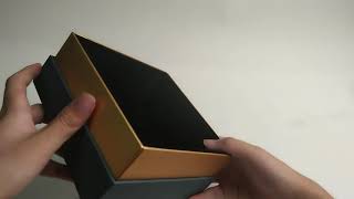 Customized Printing Lid And Base Paper Gift Cuff Box With Foam