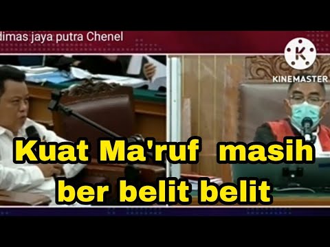 Hakim, Marah  jengkel, gregeten dengan kesaksian Kuat ma'ruf kau  😎dan tul🤔