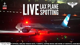 LIVE Plane Action at LAX from high atop the H Hotel
