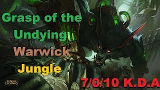 League of Legends | Grasp Ranked Warwick Jungle | Season 8