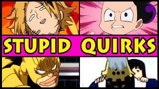 Top 5 STUPID, HILARIOUS Quirks in My Hero Academia! (Boku no Hero Academia Season 3 / S3)