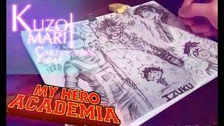 Speed Drawing FULL PAGE Izuku Midoriya | My Hero Academia | Anime Manga Sketch