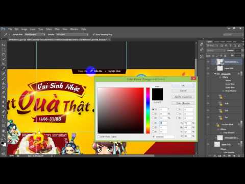 Hướng dẫn lấy mã màu và chọn màu trong photoshop