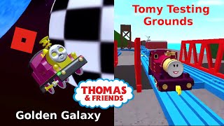 Comparing Lady In Den Galaxy Vs Tomy Testing Grounds Thomas & Friends Roblox