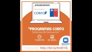 Programas Corfo de Gerencia de Innovación 2020