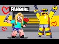 Trapped in ROBLOX with CRAZY FAN GIRL