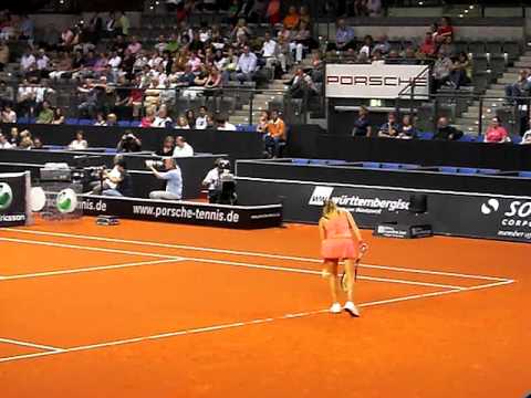 Shahar Peer vs Agnieszka ラドワンスカ @ Porsche テニス Grand Prix 2010 Stuttgart