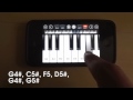All My Life - K-Ci & JoJo - iPhone/iPod Touch Piano Tutorial