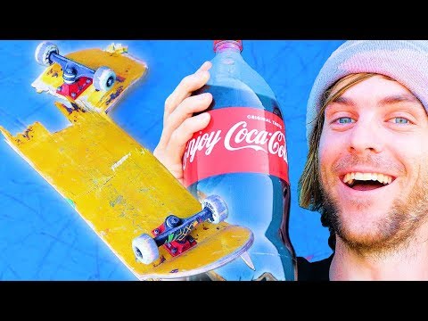 WE SOAKED A SKATEBOARD IN COCA COLA FOR 24 HOURS! | SKATE EXPERIMENTS  EP. 7