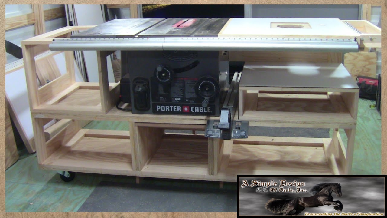 Building a Tablesaw Base Part 1 - YouTube
