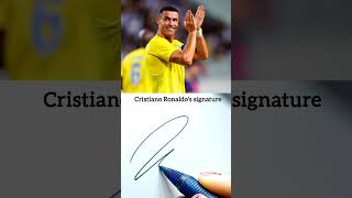 Cristiano Ronaldos Signature