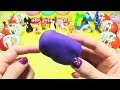 Play Doh Kinder Super Surprise Eggs Kinder huevo Dora Smurfs Hello Kitty Cars Disney by lababymusica