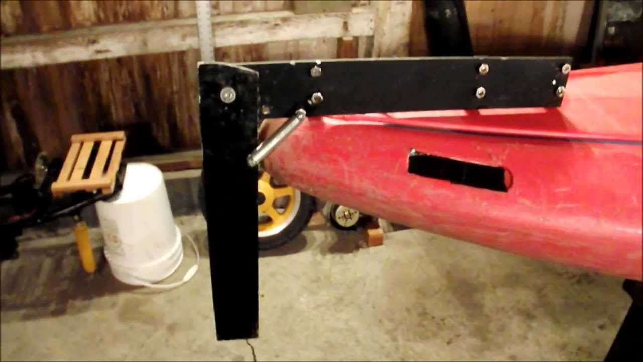  make your own Fixed / Stationary Rudder or Skeg for a Kayak - YouTube