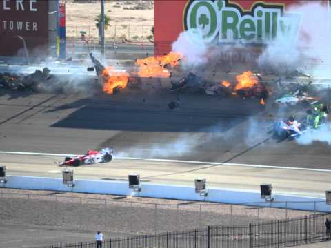 Dan Wheldon Crash Indycar World Championship 2011 Caution 