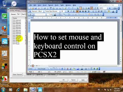 pcsx2 default controls for keyboard